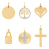 Statements & Symbols 14K Gold Pendant Charms