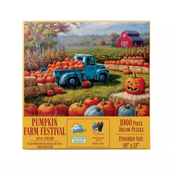 Sunsout Pumpkin Farm Festival 1000 Pc Halloween Jigsaw Puzzle 36662