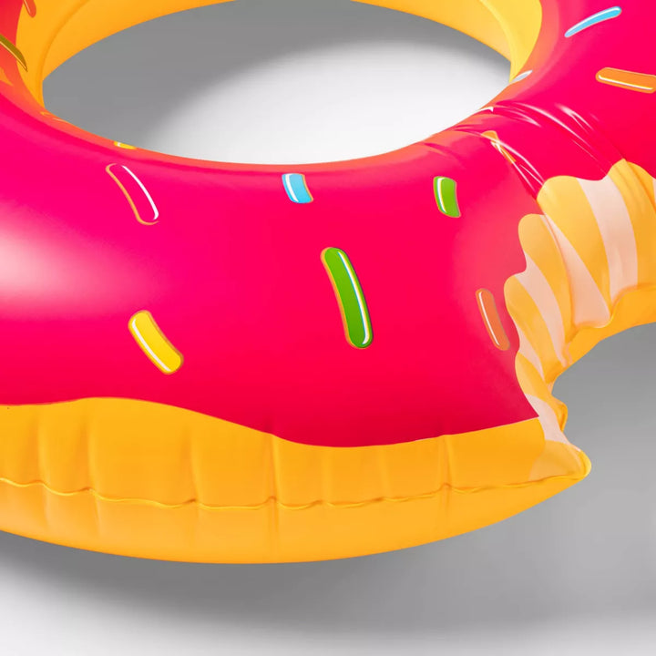 Strawberry Donut Pool Float Bright Pink - Sun Squad™