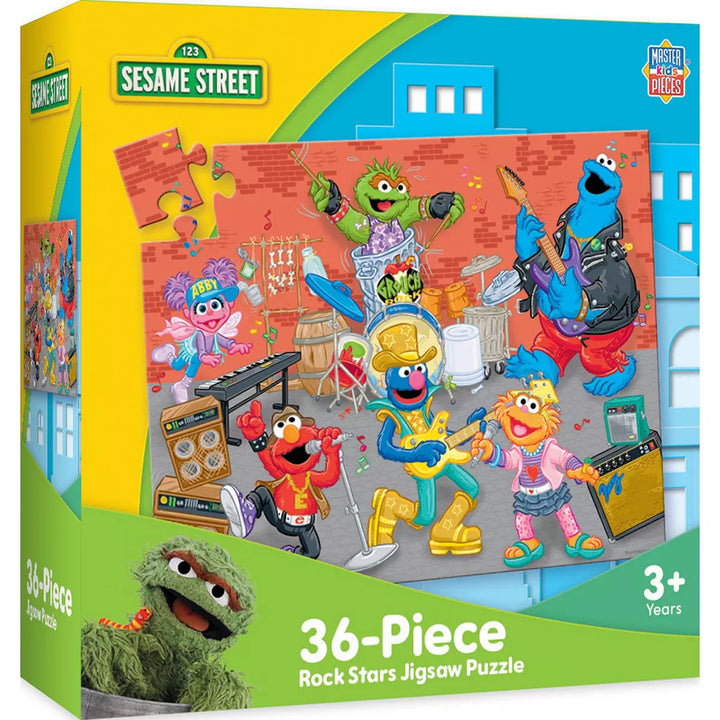 Masterpieces 36 Piece Jigsaw Puzzle for Kids - Sesame Street Rock Stars