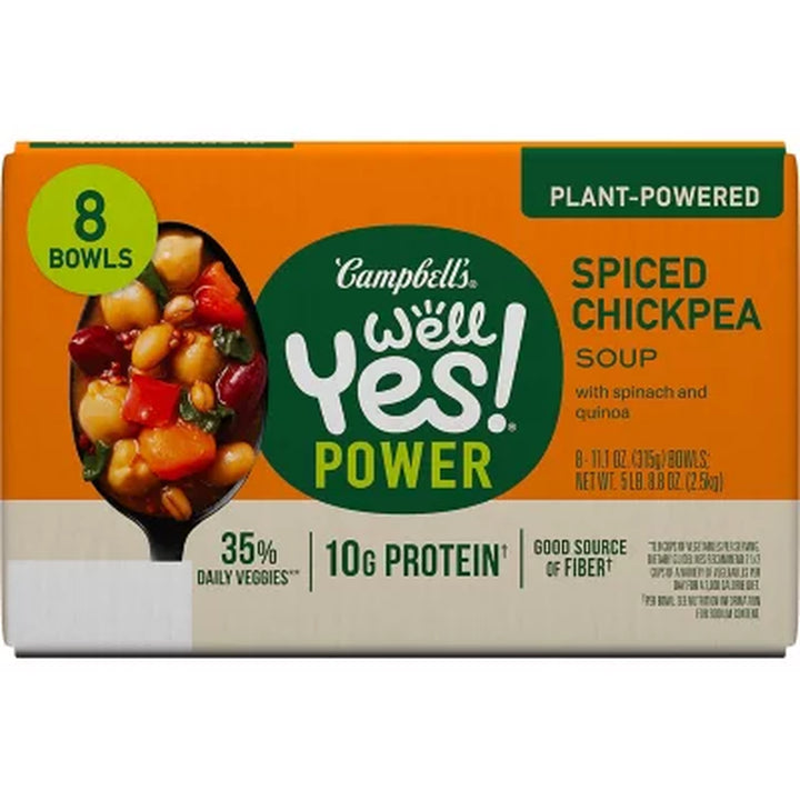 Campbell'S WELL YES! Spicy Chickpea Soup Bowl (11Oz., 8Pk.)