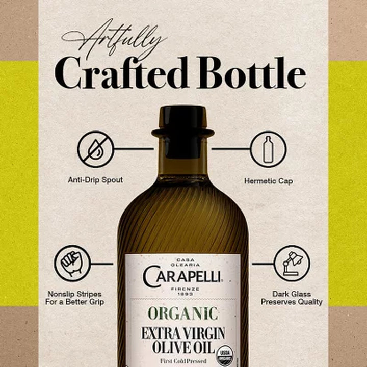 Carapelli Organic Extra Virgin Olive Oil, 33.8 Fl. Oz.