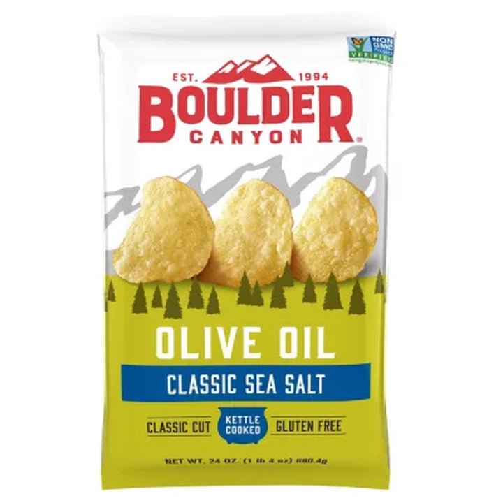 Boulder Canyon Olive Oil Kettle Cooked Chips, 24 Oz.