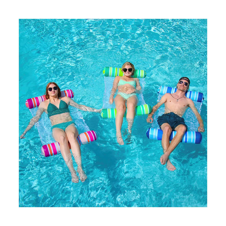 Syncfun 3Pcs Inflatable Pool Float Hammock for Adult, Multi-Purpose Swimming Pool Accessories for Pool, Lake, Beach, Outdoor