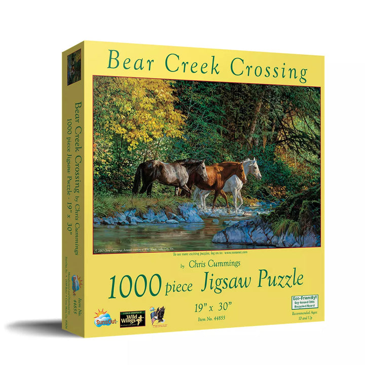 Sunsout Bear Creek Crossing 1000 Pc Jigsaw Puzzle 44855