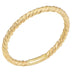 14K Yellow Gold Ribbed Ring