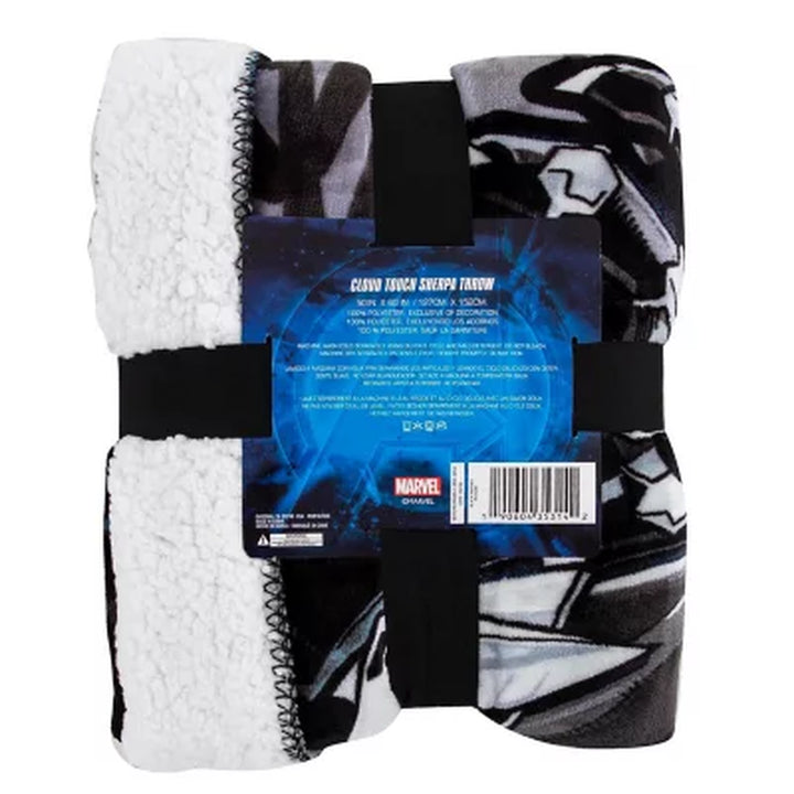 Black Panther "I'M Home" Cloud Sherpa Throw Blanket, 50" X 60"
