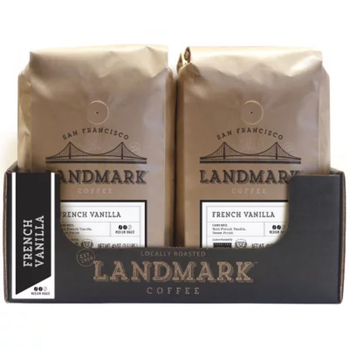 Landmark Ground Coffee, French Vanilla 40 Oz.