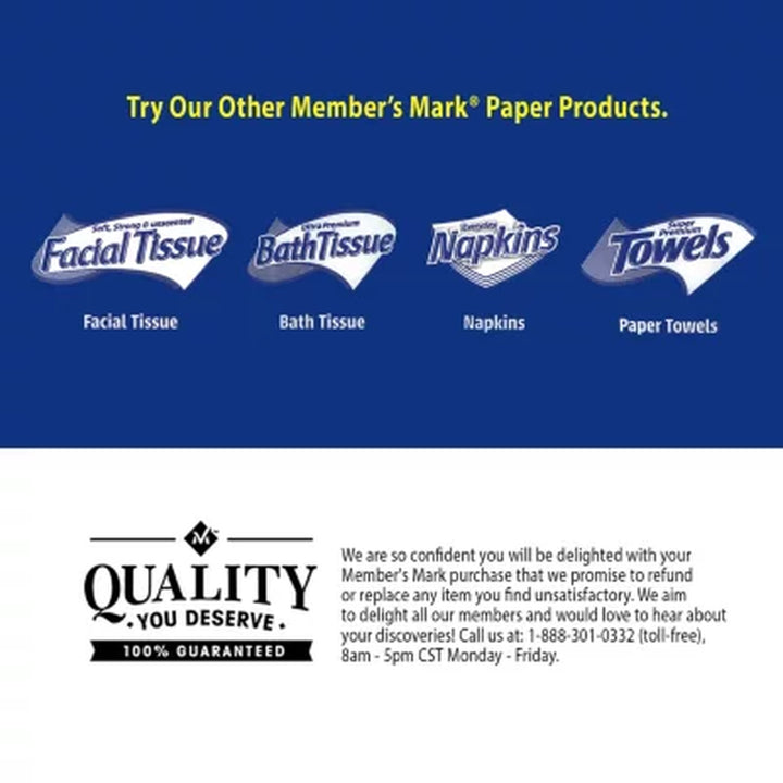 Member'S Mark Soft and Strong 2-Ply Facial Tissue, Flat Boxes 110 Tissues/Box, 42 Boxes