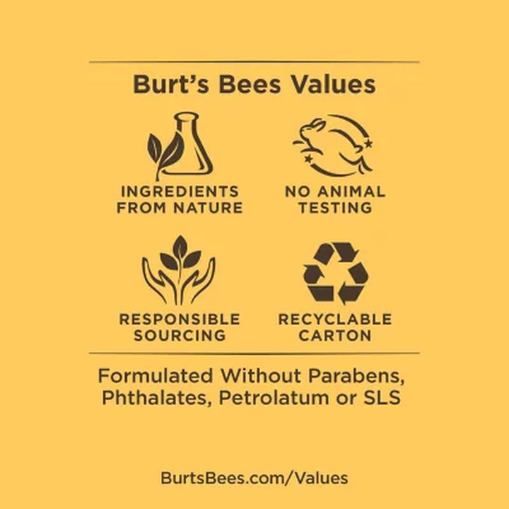 Burt'S Bees 100% Natural Origin Beeswax Moisturizing Lip Balm 8 Pk.