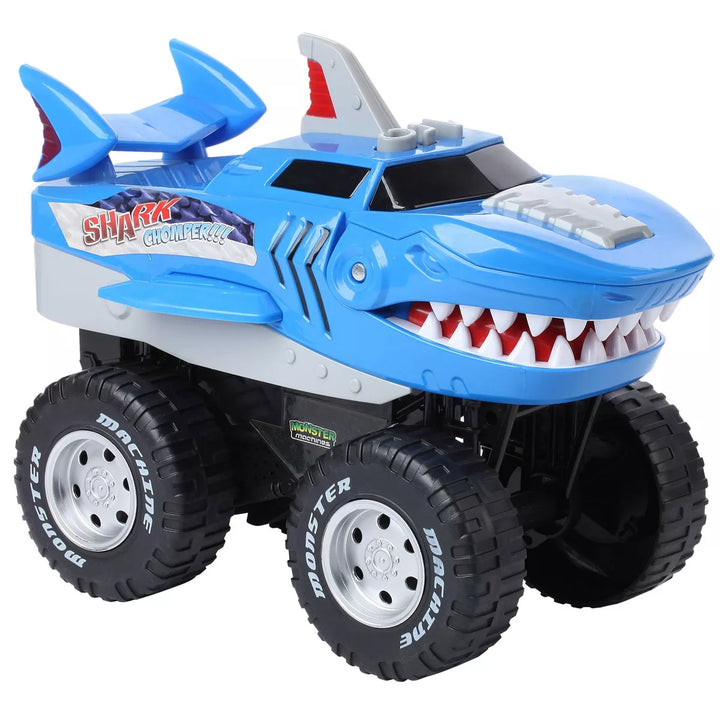 BUILD ME Powerful Chomper Monster Truck, Great Gift for Ages 3+, Blue