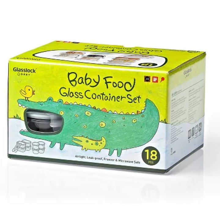 Glasslock Baby Food Glass Container Set (18Pc.)