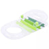 Pool Central 59" Green Transparent Inflatable Pool Lounger with Cup Holders