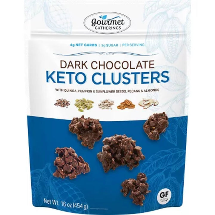 Gourmet Gatherings Dark Chocolate Keto Cluster, 16 Oz.