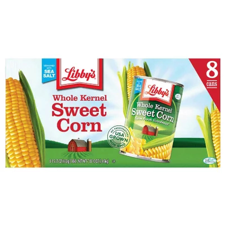 Libby'S Whole Kernel Sweet Corn, 15.25 Oz., 8 Pk.