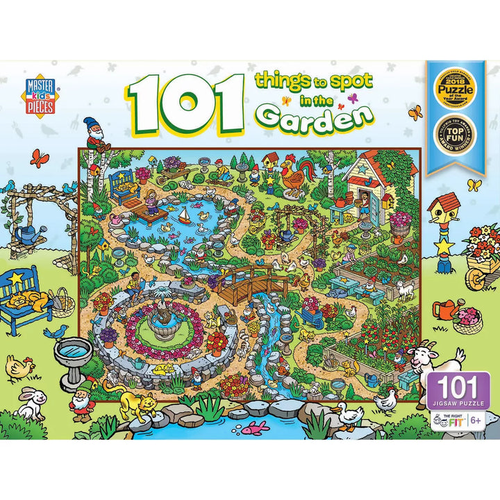 Masterpieces 100 Piece Jigsaw Puzzle - 101 Things to Spot in the Garden.