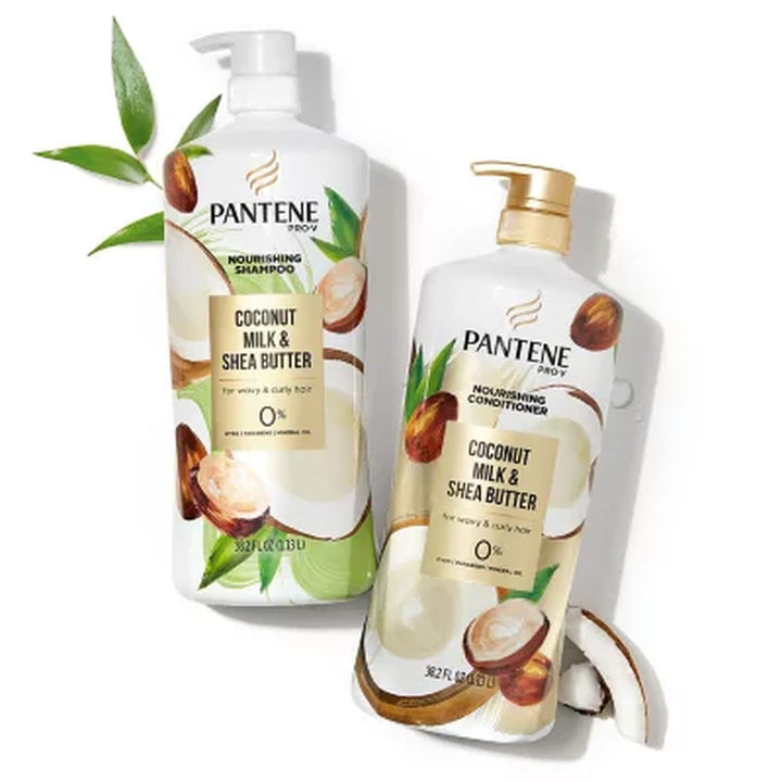 Pantene Pro-V Nourishing Shampoo, Coconut Milk & Shea Butter, 38.2 Fl. Oz.