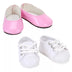 Sophia’S Dressy Pink Flats and White Sneakers for 14.5" Dolls