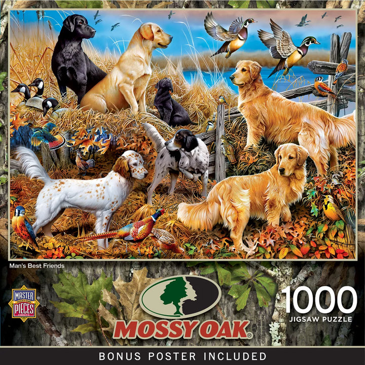 Masterpieces 1000 Piece Jigsaw Puzzle - Man'S Best Friends - 19.25"X26.75".