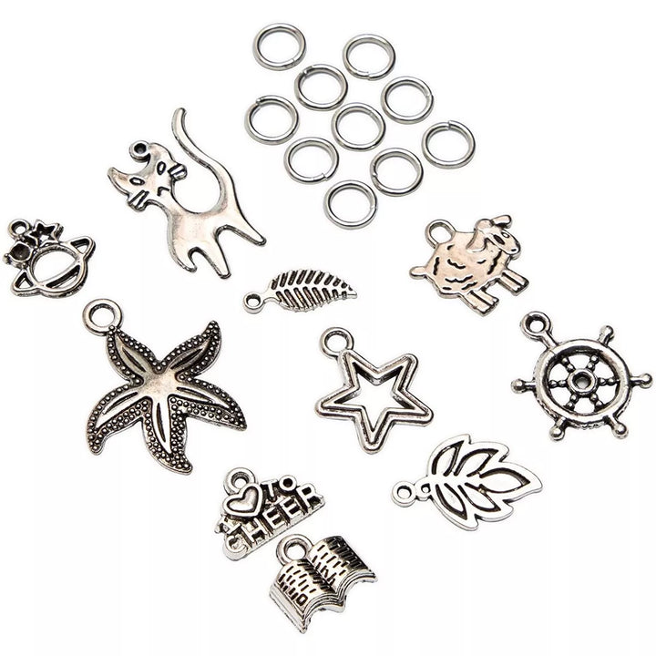 5026 Pieces Jewelry Making Supplies Set with Alphabet Beads, Charms, Rings, Scissor, String and Clear Storage Box