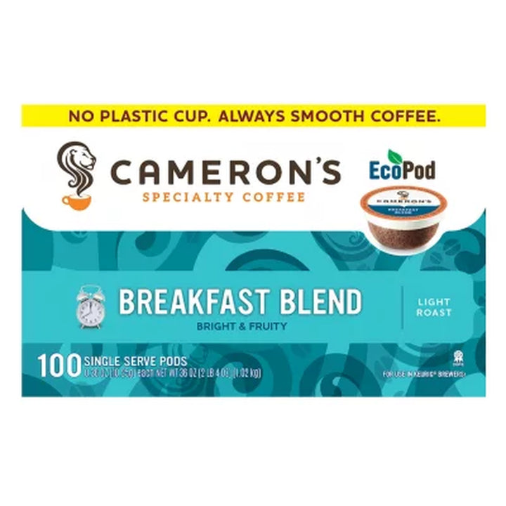 Cameron'S Coffee Single Serve Cups, Breakfast Blend 100 Ct.