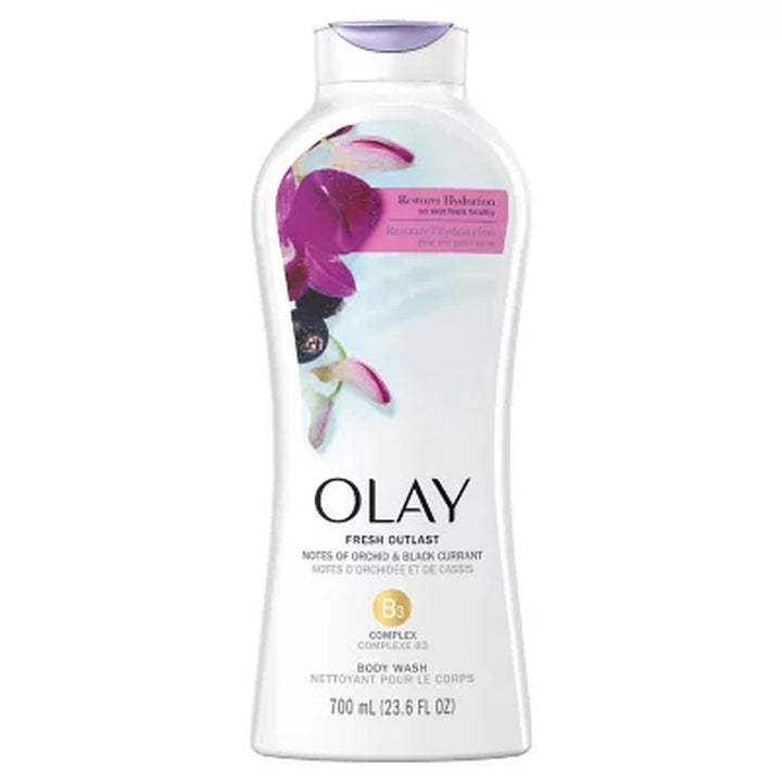 Olay Fresh Outlast Body Wash with Vitamin B3 Complex, 23.6 Fl. Oz., 3 Pk.