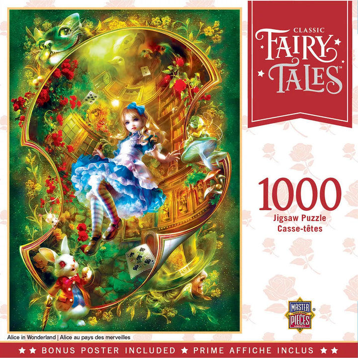 Masterpieces 1000 Piece Jigsaw Puzzle - Alice in Wonderland - 19.25"X26.75".
