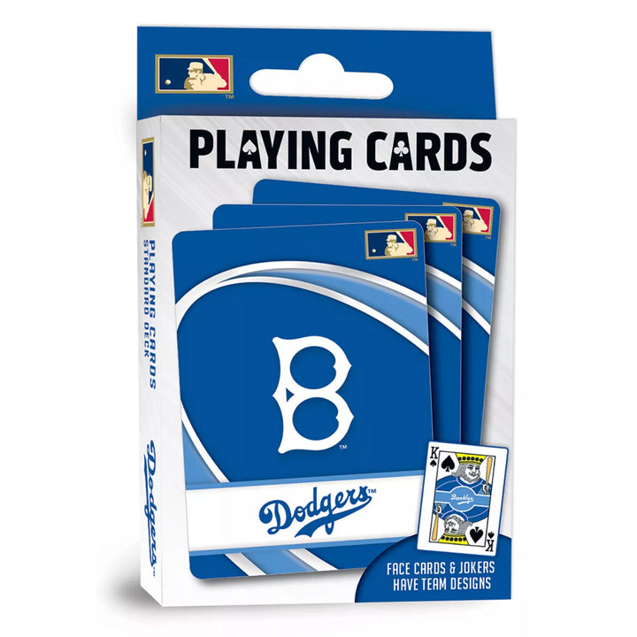 Masterpieces Officially Licensed MLB Brooklyn Dodgers Playing Cards - 54 Card Deck for Adults.