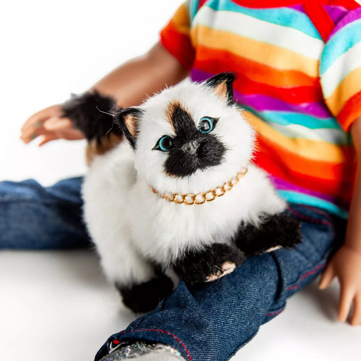 The Queen'S Treasures Siamese Kitty Cat Pet for 18 Inch Dolls