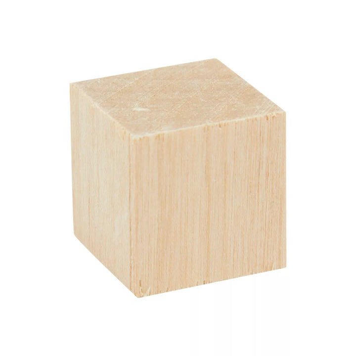 Bright Creations 250 Pack Unfinished Wood Cubes for Crafts, 3/4 in Wooden Block Set