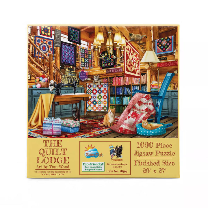 Sunsout the Quilt Lodge 1000 Pc Jigsaw Puzzle 28594