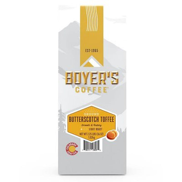 Boyer'S Coffee Butterscotch Toffee Ground Coffee 36 Oz.