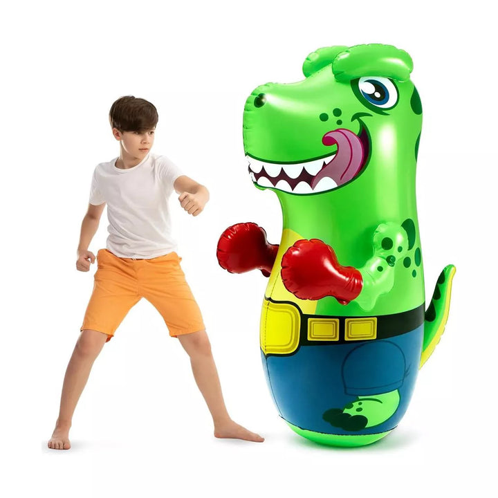 Syncfun Inflatable T-Rex Dinosaur Bopper 47 Inches, Bop Bag Inflatable Punching Toy, Kids Punching Bag with Bounce-Back Action