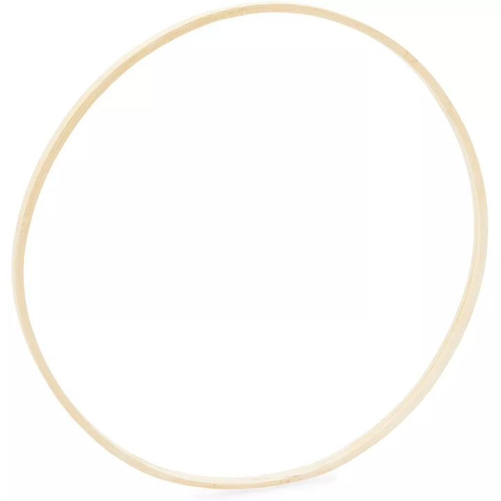 Bright Creations 12 Pack Wooden Hoops for Crafts, Wood Rings for DIY Dreamcatchers, Wreaths, Macrame Wall Hangings, 10.2 Inches