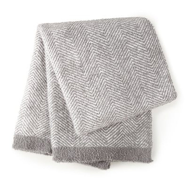 Member'S Mark Luxury Premier Collection Herringbone Cozy Knit Throw (Assorted Colors)