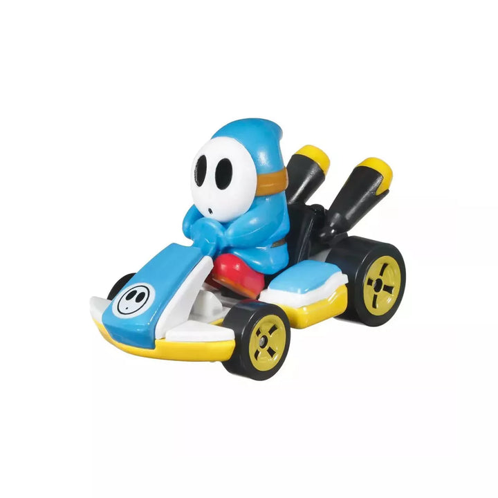 Hot Wheels Mario Kart 1:64 Scale Light Blue Shy Guy Standard Kart Collectible Vehicle