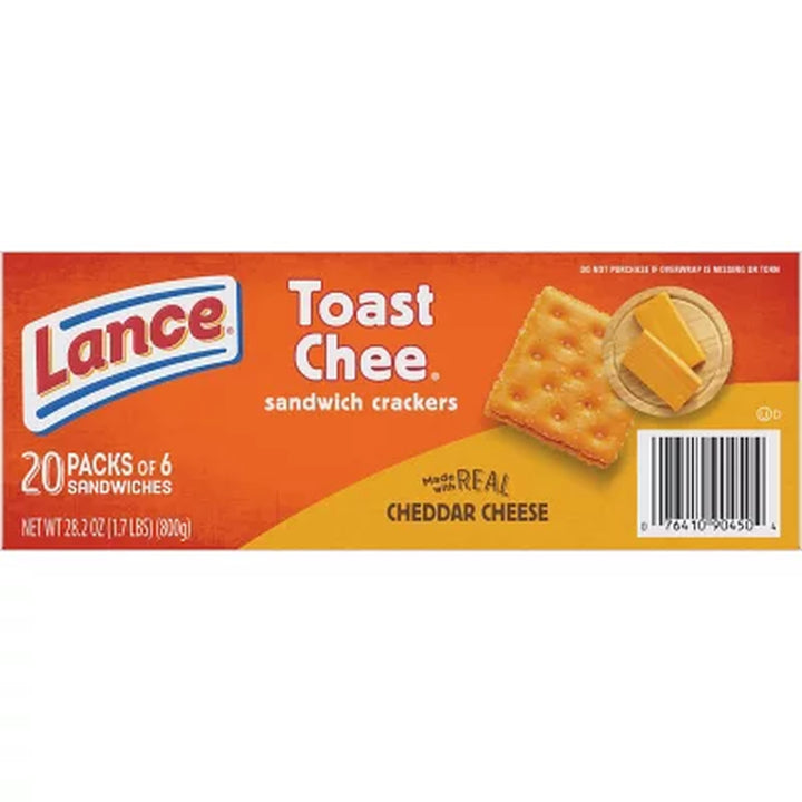 Lance Toastchee Cheddar Cheese 1.41 Oz., 40 Pk.