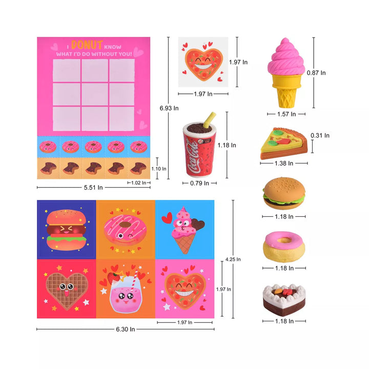 Fun Little Toys Valentine'S Day Food Themed Stickers Set