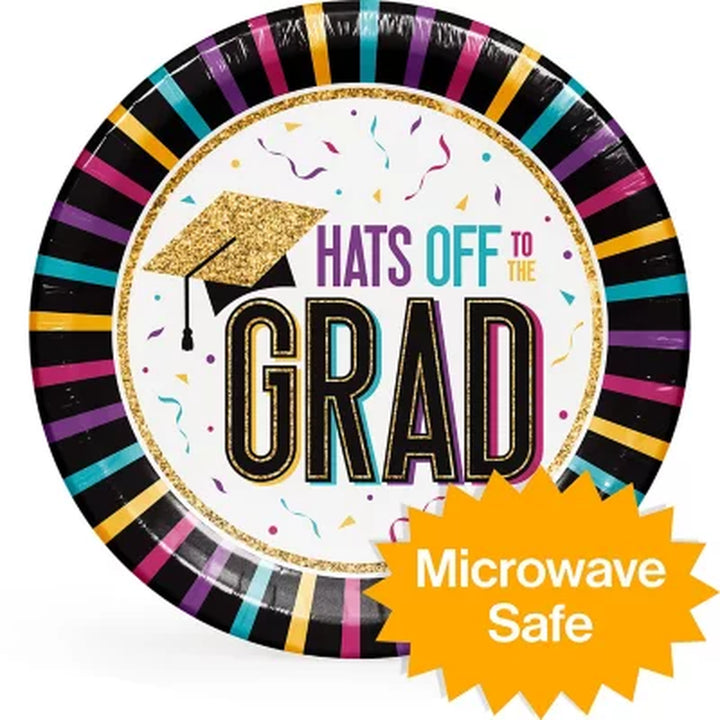 Artstyle Graduation Dinner Paper Plates, 10", 85 Ct.