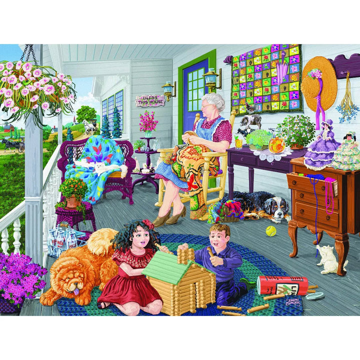 Sunsout a Visit to Grandma'S 1000 Pc Mothers Day Jigsaw Puzzle 38980