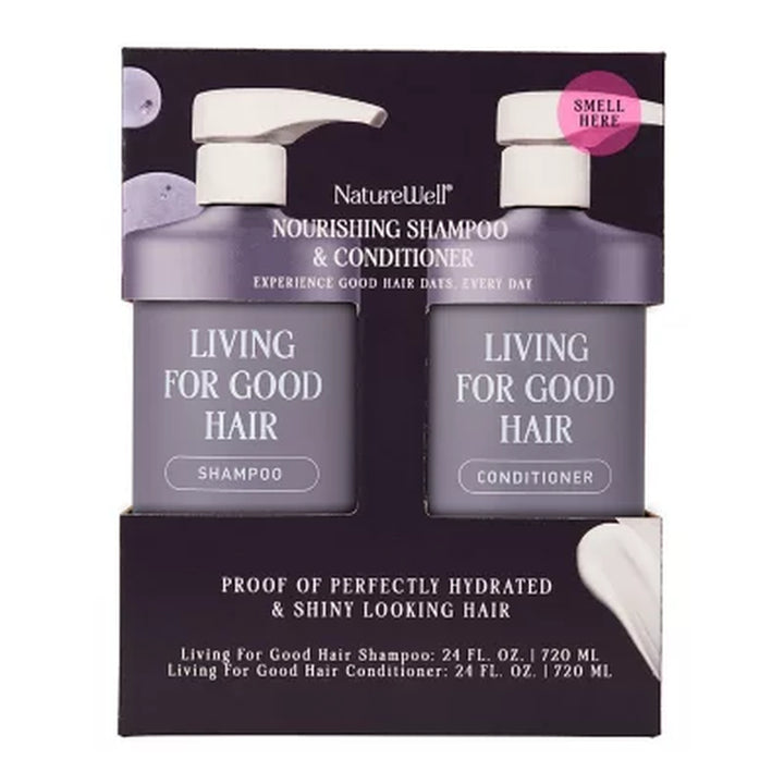 Naturewell Living for Good Shampoo & Conditioner, 24 Fl. Oz., 2 Pk.