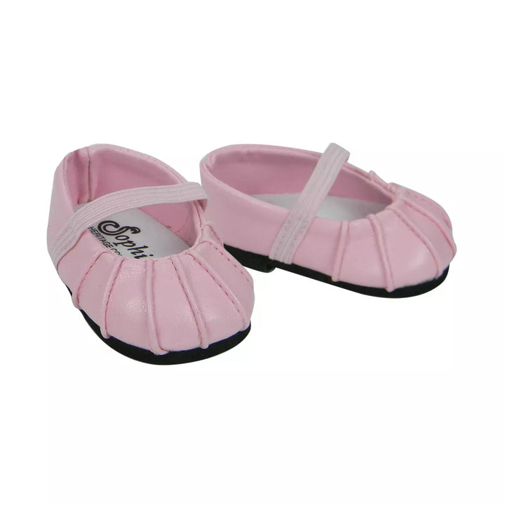 Sophia'S Faux-Leather Dress Shoes for 15" Baby Dolls, Pink