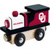 Masterpieces Officially Licensed NCAA Oklahoma Sooners Wooden Toy Train Engine for Kids.