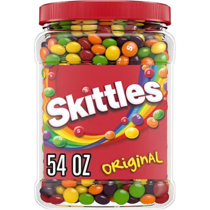 Skittles Original Chewy Candy Bulk Jar, 54 Oz.