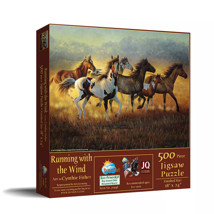 Sunsout Running with the Wind 500 Pc Jigsaw Puzzle 70936