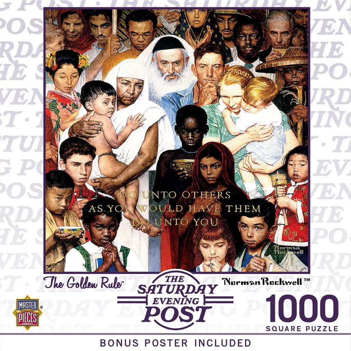 Masterpieces 1000 Piece Jigsaw Puzzle - the Golden Rule - 25"X25".