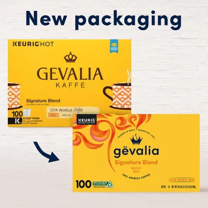 Gevalia Mild Roast K-Cup Coffee Pods, Signature Blend 100 Ct.