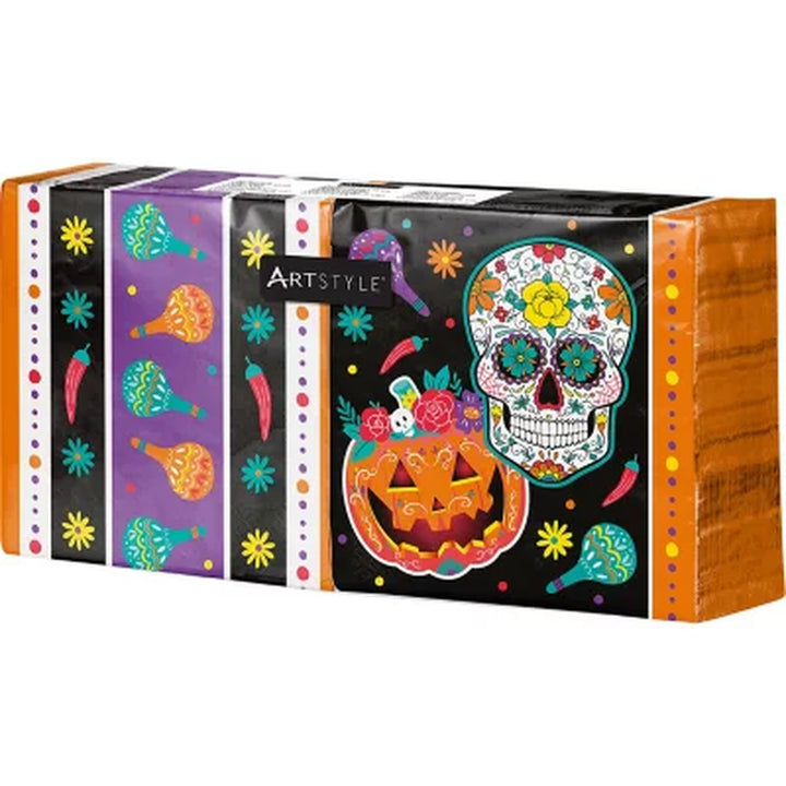 Artstyle Halloween Skull-Apalooza Paper Plates and Napkins Kit, 285 Ct.