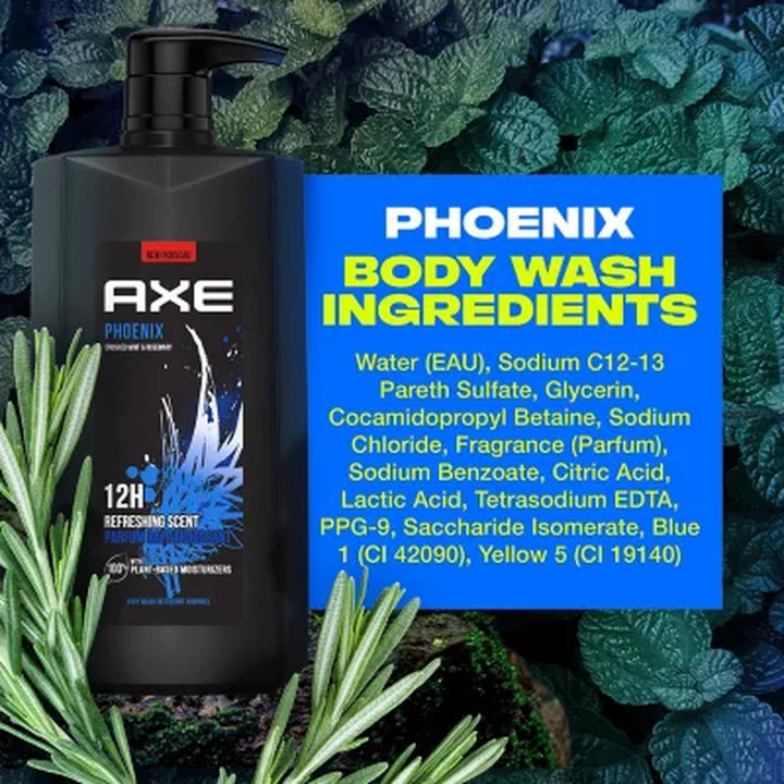 AXE Phoenix Body Wash for Men with Pump, 28 Oz., 2 Ct.