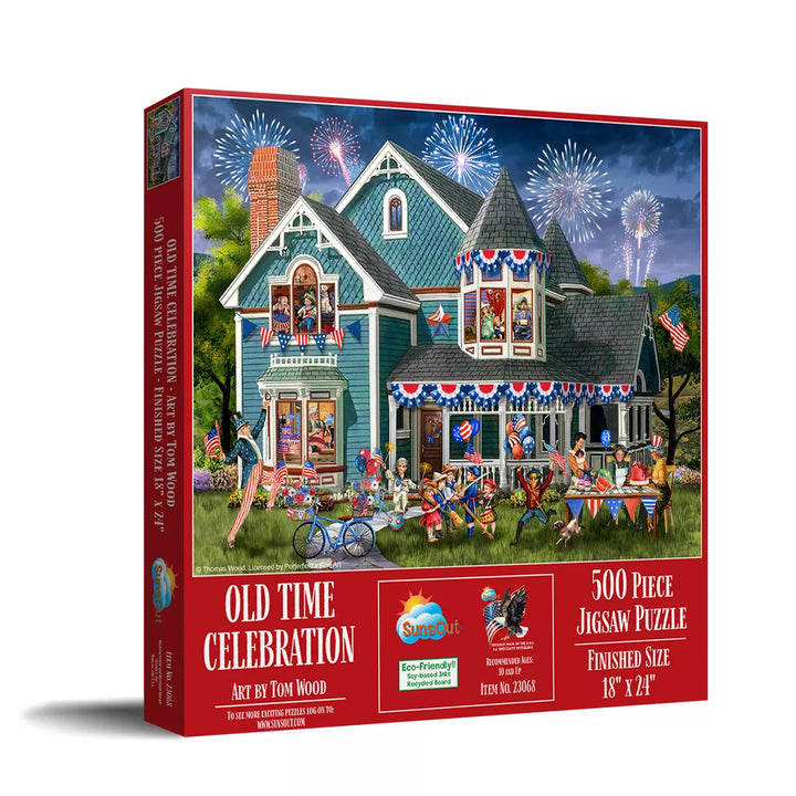 Sunsout Old Time Celebration 500 Pc Jigsaw Puzzle 23068